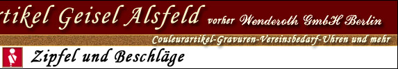 Couleurartikel Geisel Alsfeld, Couleurartikel Gravuren Vereinsbedarf Uhren und mehr